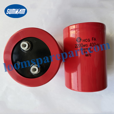 Capacitor Picanol Loom Spare Parts 2200 MF 400V DC