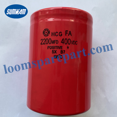 Capacitor Picanol Loom Spare Parts 2200 MF 400V DC