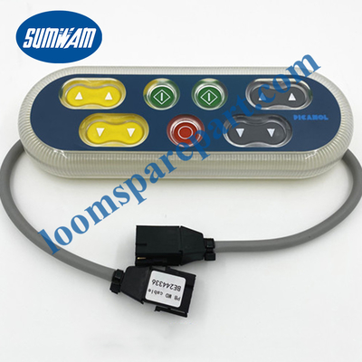 Weaving Picanol Loom Spare Parts Push Button Control Box With Led